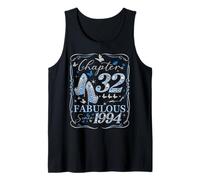 Women Chapter 32 Fabulous EST 1994 32nd Birthday Queen Tank Top