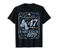 Women Chapter 47 Fabulous EST 1979 47th Birthday Queen T-Shirt