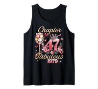Women Chapter 47 Fabulous Since 1979 47th Birthday Queen Tank Top