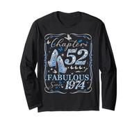 Women Chapter 52 Fabulous EST 1974 52nd Birthday Queen Long Sleeve T-Shirt
