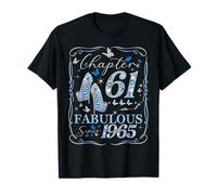 Women Chapter 61 Fabulous EST 1965 61st Birthday Queen T-Shirt