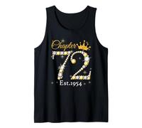 Women Chapter 72 Fabulous EST 1954 72nd Birthday Queen Tank Top