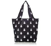 シフレ Women Character Folding Eco Bag Shifle ECO0408, B115 Miffy Menny Face Black, L
