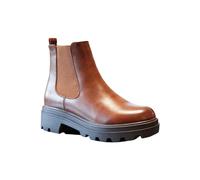 IVACHY Women Chelsea Boots Elastic Stretch Ankle Strap Ladies Fashion Brogues Winter Wedge Boots Size