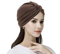 Women Chemo Cap Cotton Chemo Headwear Headband Cancer Turban Hat Headscarf Cap Stretch Sleep Cap Night Cap Slouchy Beanie Hat Skull Cap Bandana Head Wrap Sleep Bonnet Cap for Chemo Cancer Hair Loss