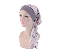 Women Chemo Turban,Faux Silky Turban Cap Elastic Head Cover Turbans Satin Head Scarf Headwear Headwrap for Cancer Women(HSH)