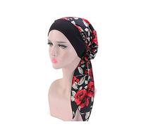 Women Chemo Turban,Faux Silky Turban Cap Elastic Head Cover Turbans Satin Head Scarf Headwear Headwrap for Cancer Women (HMG)