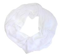 Women Chiffon Plain Scarf (White)