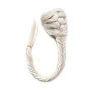 Women Chignon 20 Inch Bun Extensions Synthetic Drawstring Ponytail Clip In Hair Extension Ponytail Natural Black Fishbone Braid Ponytail Hair Bun Hair (Color : #60)