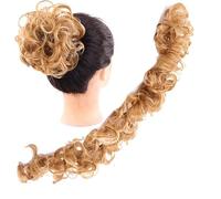 Women Chignon DIY Wrap Around Bun Hair Scrunchie Wavy Donut Chignons for Women Kids Messy Bun Hair Piece Extensions Tousled Fluffy Hair Ponytail Bun Hair (Color : M333-103)