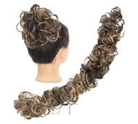 Women Chignon Messy Bun Hair Piece Extensions Tousled Updo Fluffy Hair Ponytail DIY Wrap Around Bun Hair Scrunchie Wavy Donut Chignons for Women Kids Bun Hair (Color : M333-106)