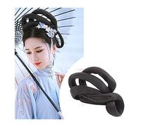 Women Chignon Synthetic Chinese Ancient Wig Hanfu Headdress Hair Bun Elegant Retro Headwear Ancient Chinese Women Cosplay Wigs Accessories Bun Hair (Color : VM26)