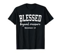 Women Christian Shirts Blessed Beyond Measure Worship Jesus T-Shirt