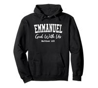 Women Christian Shirts EMMANUEL God With Us Worship Jesus Pullover Hoodie