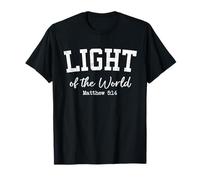 Women Christian Shirts Light of The World Worship Jesus Love T-Shirt