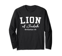 Women Christian Shirts Lion of Judah Bible Worship Jesus Long Sleeve T-Shirt