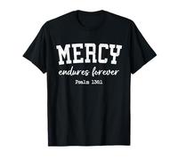 Women Christian Shirts Mercy Endures Forever Worship Jesus T-Shirt