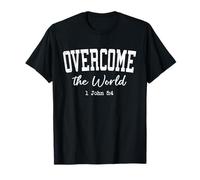 Women Christian Shirts Overcome The World Worship Jesus Love T-Shirt