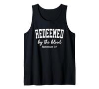 Women Christian Shirts Redeemed by The Blood Worship Jesus Tank Top
