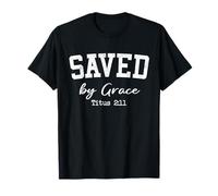 Women Christian Shirts Saved by Grace Worship Jesus Loves Me T-Shirt