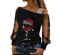 Women Christmas Sweatshirt Fleece Pyjamas Xmas pjs Wine Glass o-Neck Teddy Fleece Jacket Women Womens Christmas Sweatshirts Women's Loungewear Sets Oversized Heart Pyjamas Shirt Jacket Long