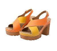 Women Chunky Heels Thick Soled Sandals - Open Toe Wedge Sandals For Women Cushion Thick Soled Sandal Adjustable Ankle Strap Sandal Cross Strap Shoes Summer Walking Shoes With Arch Support