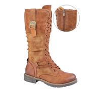 Cipriata Gabriela Womens Tall Lace Zip Boot (Tan, Numeric_7)