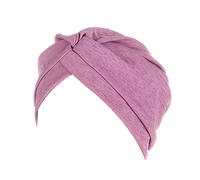 Women Classic Solid Turban Muslim Bonnet Cap Head Scarves for Cancer Patient Stretchable Wrap Sleep Hat Outdoor Purple One Size