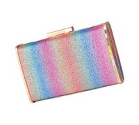 Women Clutches Bag Evening Rainbow Evenings Handbag Lady Party Wedding Clutches Purse Chain Shoulder Crossbody Bags Chain Shoulder Crossbody