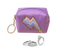 Women Coin Purse Coin Purse Change Handbag with Embroidery Pattern - Cute Bag Key Ring Multi-purpose Waterproof Cute Coin Pouch, Color , Se référer au descriptif, Refer to