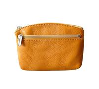 Women Coin Purse PU Leather Zipper Wallet Waterproof Pouch for Cards Cash Key, yellow, Se référer au descriptif, Refer to description