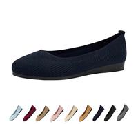 Women Comfortable Breathable Slip On Shoes, Orthopedic Walking Sports Shoes for Women (Blue,4)