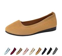 Women Comfortable Breathable Slip On Shoes, Orthopedic Walking Sports Shoes for Women (Brown,7.5)
