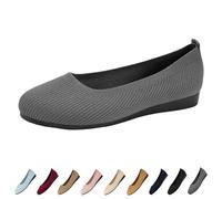 Women Comfortable Breathable Slip On Shoes, Orthopedic Walking Sports Shoes for Women (Gray,7)