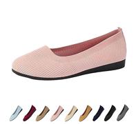 Women Comfortable Breathable Slip On Shoes, Orthopedic Walking Sports Shoes for Women (Pink,4)