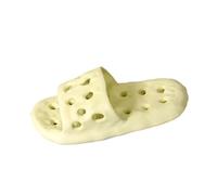 Women Comfortable Extra Wide Fit Flat Sandals Cheese Shower Slippers for Women Men Slide Sandals Soft House Shoes Non Shower Shoes 2026 Indoor Slippers Summer Womans Sliders Size 6 (Green, 4)
