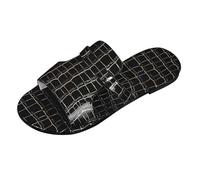 Women Comfy Extra Wide Fit Flat Sandals Women's Summer Slippers Flat Slippers Round Head Breathable Home Lightweight Outdoor Wear Beach Vacation Ladies White Size 5 Womens Sliders (Black,7)