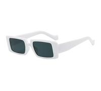 Women Commuter Small Frame Sunglasses Men Driving Outdoor Sun Glasses(White)