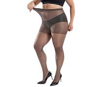 Women Control Top Pantyhose With Run Light Support Legs Sheer Tights Extra Fat Stockings Pantyhose Plus Pantyhose Skin Tone Thermal Tights (Grey, One Size)