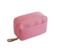 Women Cosmetic Bag Solid Color Makeup Bag Pouch Toiletry Bag Waterproof Makeup Organizer Case