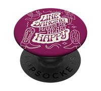 Women Country Nights Dance Saying PopSockets Adhesive PopGrip