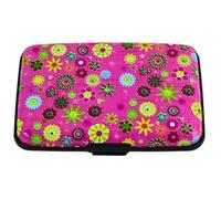 Women Credit Card Holders Paisley Designs Card & ID Cases RFID Theft Protectors Anti Scan Aluminium for Credit Card Debit Card Driving Licence Business Cards Strong Wallet (Pink)