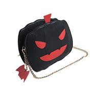 Women Crossbody Bag Hallowen Pumpkin Messenger Bag Shoulder Handbag with Chain