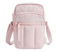 Women Crossbody Bag Lightweight Mini Cell Phone Crossbody Purses Multi-pocket Portable Phone Bag with RFID Blocking Card Slots for Travel Shopping Work Dating Daily Use (Pink)