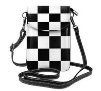 Women Crossbody Bag,PU Crossbody Wallet Purse Cell Phone Purse Small Shoulder Bag,Checkerboard Chess Board