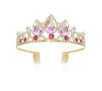 Women Crystal Wedding Crown Princess Queen Tiaras Rhinestone Headwear Bridal Hair Accessories Birthday Party Wedding Tiara for Girls Women