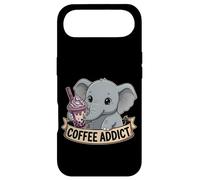 Women Cute Baby Elephant Boba Coffee Addict Gift Mom Dad Case for iPhone Air