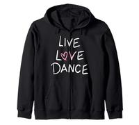 women cute Salsa - Live Love Dance Zip Hoodie