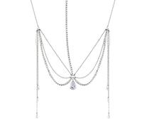 Women Dainty Rhinestones Head Chain Hair Accessories For Bridal Girls Silver Bridal Headband Forehead Chain Forehead Headbands For Women-rhinestone