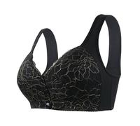 Women Daisy Bra Front Closure Sports Bras Beauty Back Full Coverage Comfort Breathable Push Up Bra Front Buckle Corset Everyday Bras Underwear for Older Women